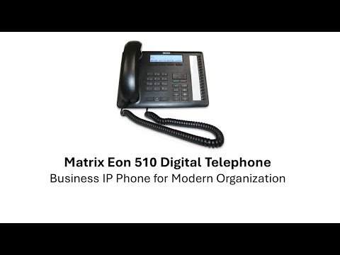 Matrix Eon 510 Digital Phone - Black Digital Phone KTS, Wired for Office and Home Use