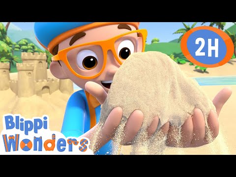 Where Does Sand Come From? | Blippi Wonders | Preschool Learning | Moonbug Tiny TV