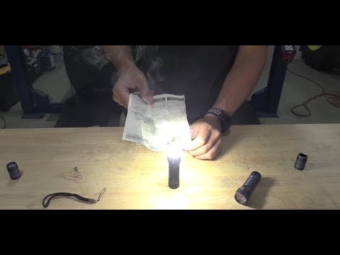 Emisar D4V2 Starting a Fire in Seconds #Shorts