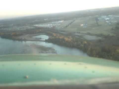 Greased Landing in a Cessna 172 - KRVS at Sunset