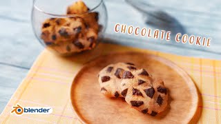 【blender3.1】チョコチップクッキーを作ろう！
