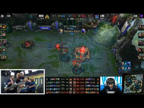 MAD CARZZY EZREAL ULT VS LNG Worlds 2021 Groups Stage Day 8
