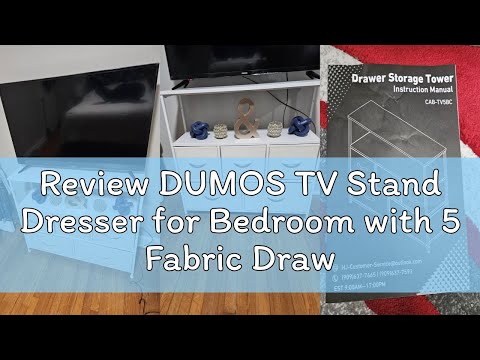 DUMOS 5-Drawer Office Storage File Cabinet Organizer with Wheels, Black video review thumbnail
