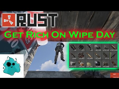 How To Get Rich On Wipe Day #Rust #PVE