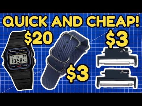 ⌚️ EASY Casio F-91W Strap Upgrade Guide 👌