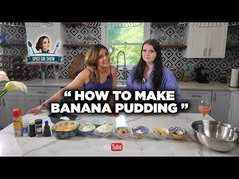 How to cook homemade banana pudding | Homemade banana pudding recipe easy [ Spice Gal Show EP3 ]
