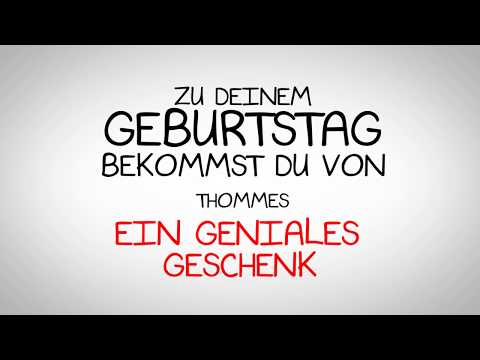 Geniales Geschenk zum Geburtstag