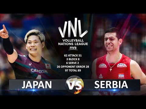 Japan vs Serbia | Men's VNL 2023
