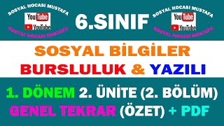 6.Sınıf Sosyal Bilgiler 2.Ünite:2.Bölüm Kültür ve Miras ünite genel tekrar (özet) videosu