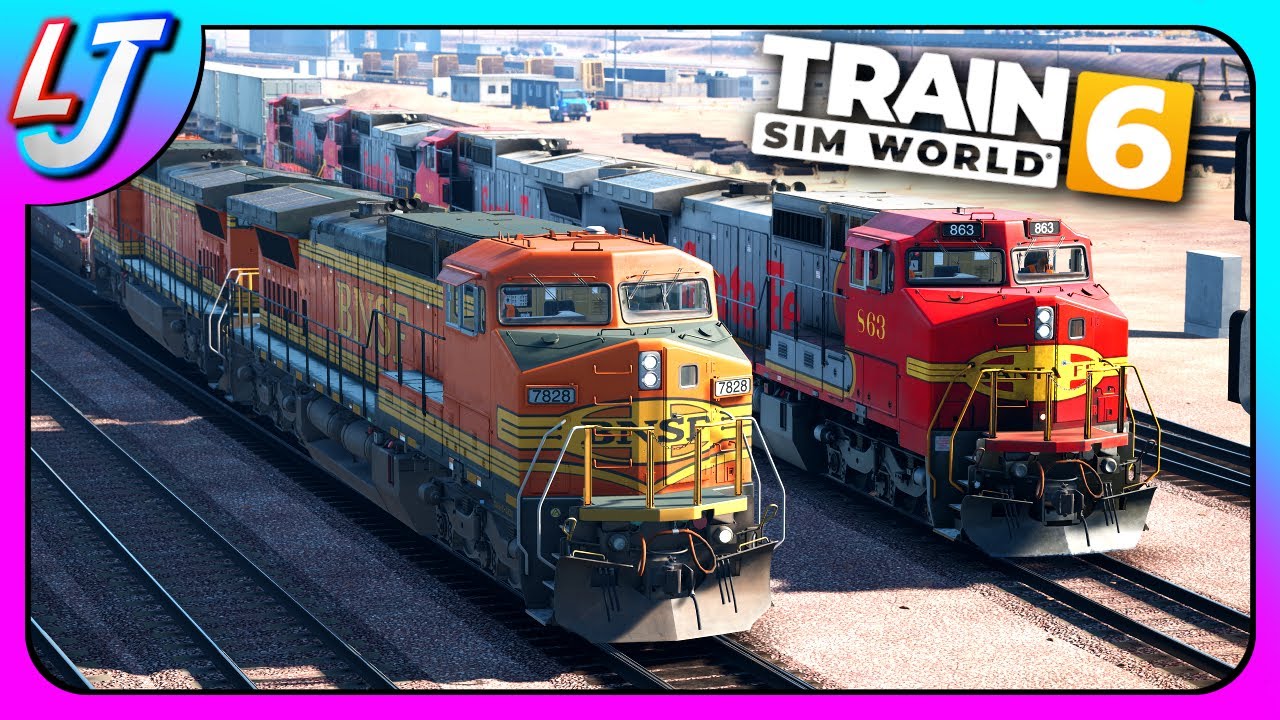 Train Sim World 6 - BNSF C40-8W  Hauling Heavy Freight Across America (LIVE)