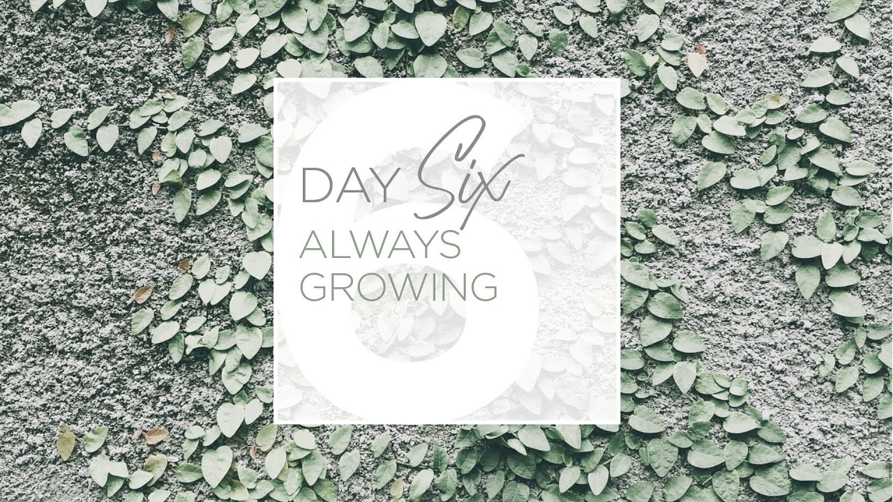 Day Six: Always Growing (21 Days of Prayer)