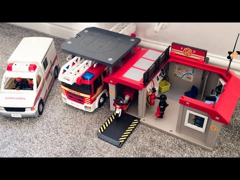 Playmobil Exclusive City Action Take Along Fire Station