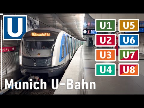 [4K] 🇩🇪 Münchner U-Bahn | Alle Linien