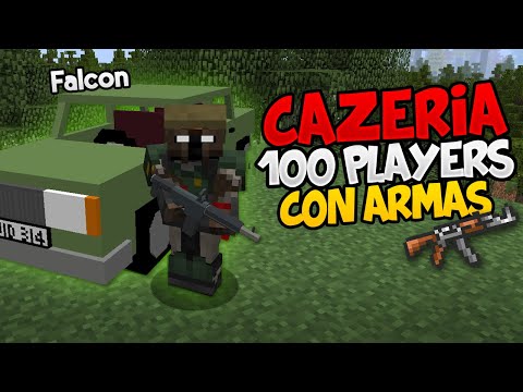 I do a 100 PLAYER HUNT in MINECRAFT