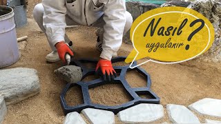 Taşmatik Zemin Kaplama Kalıbı Bahçe Taş Kalıbı nasıl kullanılır