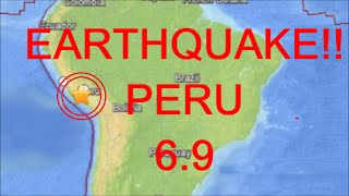 EARTHQUAKE 6.9 PERU South America