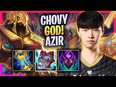 CHOVY IS A GOD WITH AZIR! - GEN Chovy Plays Azir MID vs Tristana! | Season 2024