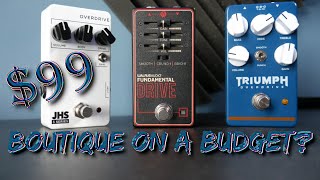 $99 Overdrive Pedal Comparison | Wampler, JHS, Walrus Audio