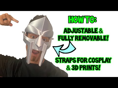 A cosplay tutorial: How to make an adjustable strap that’s removable  | Adding straps to 3D prints