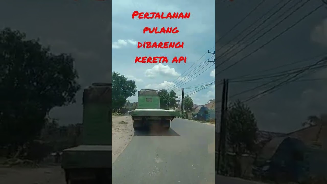Pulang Dari Kerja Di Barengi Kereta Api#youtube shorts