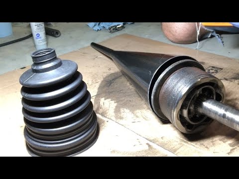 Install CV boot with a funnel?