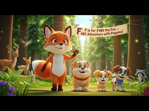 F is for Finn the Fox – ABC Adventure with Puppies!