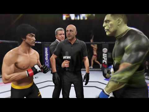Bruce Lee vs. Green Monster (EA Sports UFC 2) - CPU vs. CPU