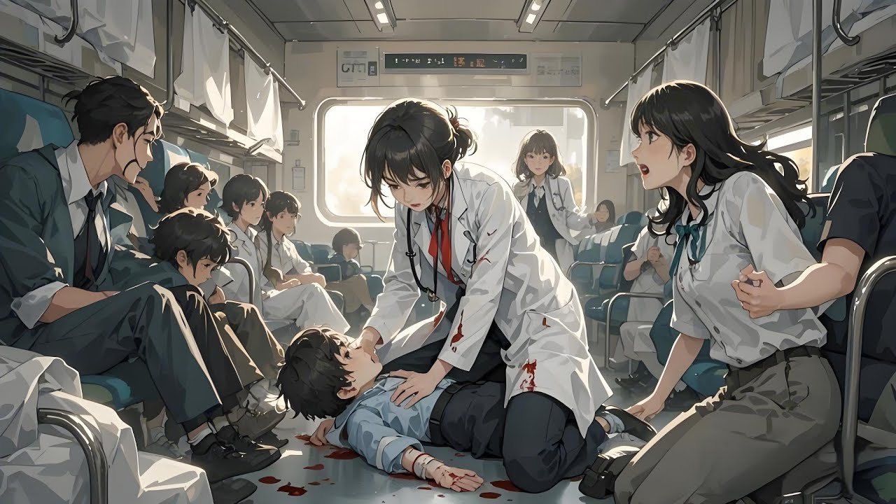 Reborn back on the train, as the boy was about to fall, I decided not to lend a hand.