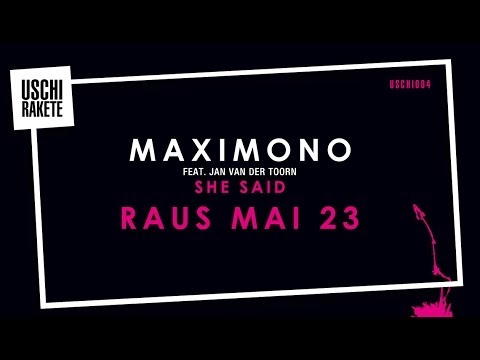 USCHI004 -- MAXIMONO feat. Jan van der Toorn -- USCHI RAKETE RECORDINGS - Release 23.05.2014