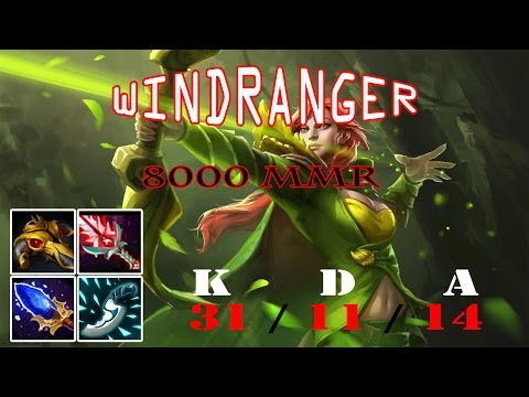 Abed WINDRANGER 8000MMR Super Carry All The Way - DOTA 2