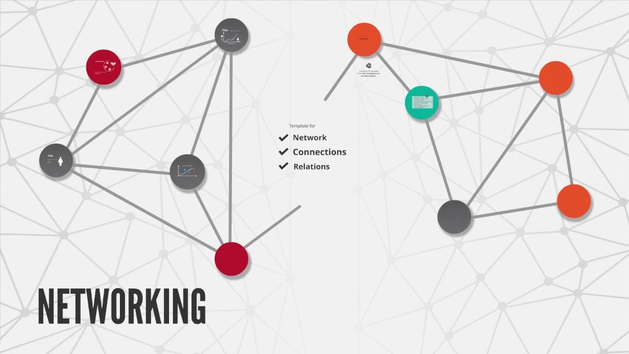 Networking and communication Prezi template