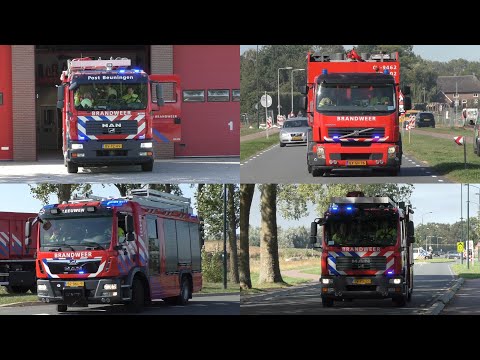 [Opkomst & Uitruk] Brandweer met spoed naar een Grote Brand aan de Van Heemstraweg in Winssen