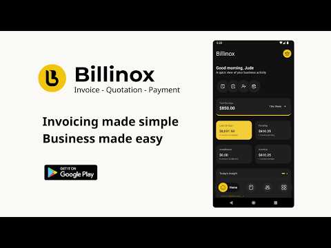 Billinox: Invoice Maker & PDF video thumbnail