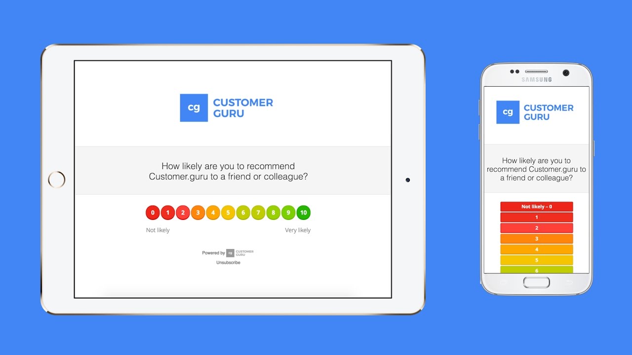 Customer.guru Net Promoter NPS Demo
