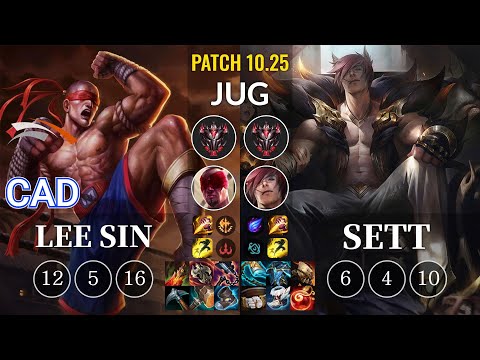 HLE CaD Lee Sin vs Sett Jungle - KR Patch 10.25