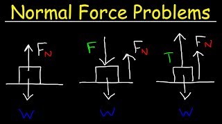 Normal Force Physics Problems With Tension, Inclined Planes & Free Body Diagrams