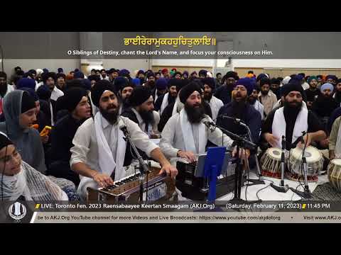 008 Bhai Telvinder Singh Jee Toronto @ TO Feb. 2023 Raensabaayee Keertan Smaagam