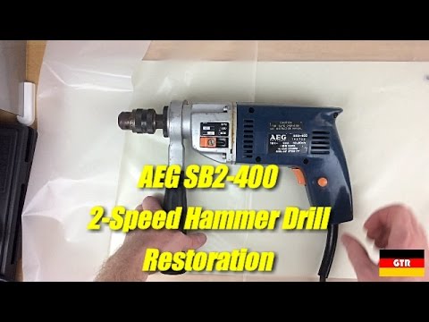 Vintage AEG SB2-400 2-Speed Hammer Drill Restoration