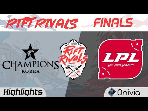 LCK vs LPL Highlights Game 2 Rift Rivals LCK LPL LMS 2017 Finals WE vs SKT by Onivia