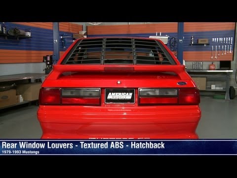 Mustang Rear Window Louvers - Textured ABS - Hatchback (79-93 All) Review