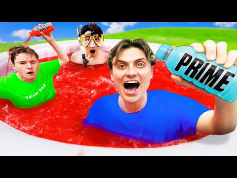 Last To Leave PRIME Hot Tub!! (Logan Paul Edition)