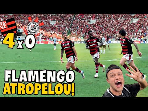 FLAMENGO ATROPELA O CORINTHIANS E A TORCIDA FEZ O MARACANÃ TREMER! Flamengo x Corinthians