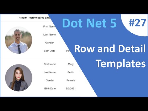 ASP NET Core Blazor | DataGrid Detail Template