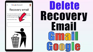 How to Delete Recovery Email in Gmail || Remove Recovery Email from Google