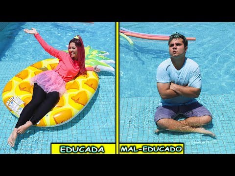 TIPOS DE CRIANÇAS NA PISCINA 4| Família Maloucos