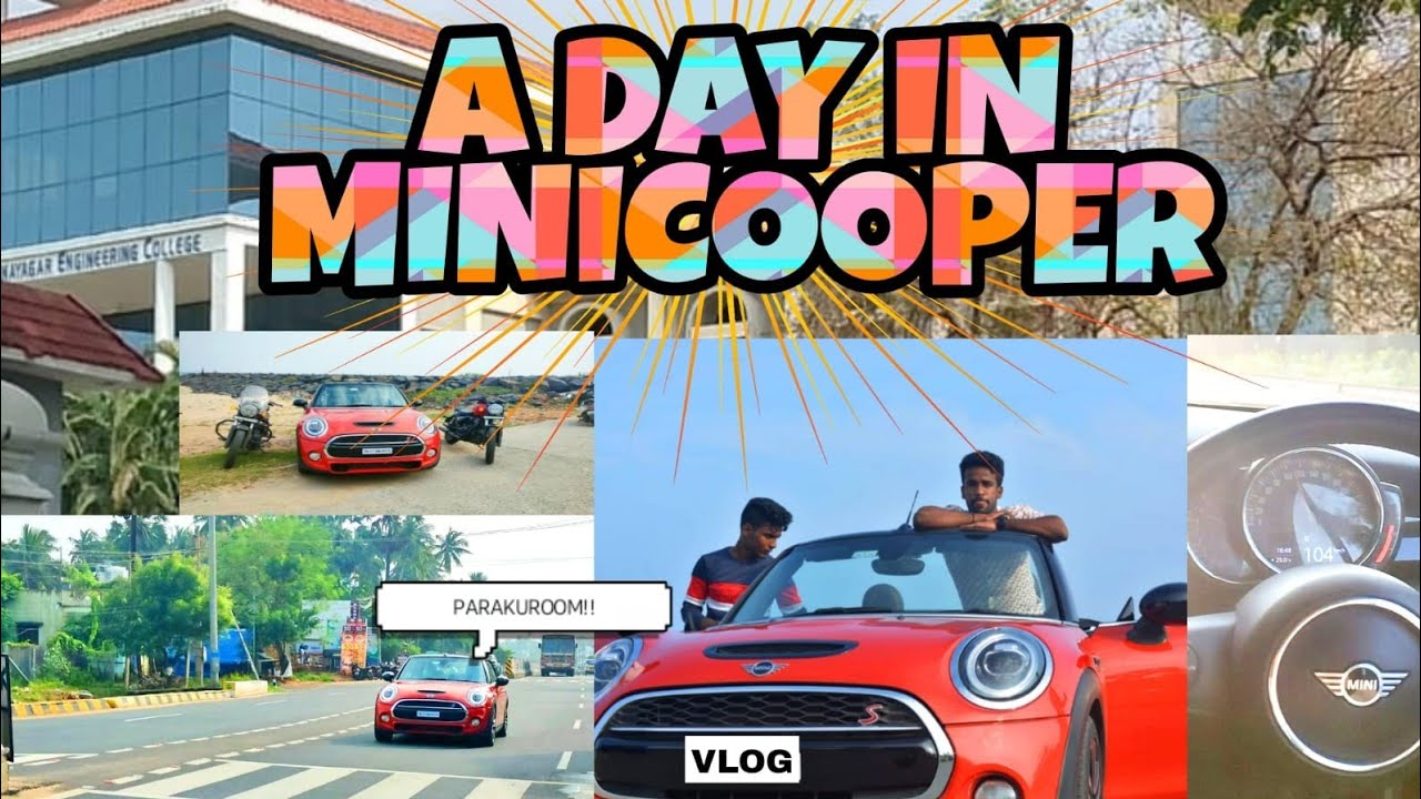 A DAY IN MINICOOPER 🤩💥 | PONDICHERRY VLOG | MINI COOPER CAR VLOG| DARED DREAMERS OFFICIAL|