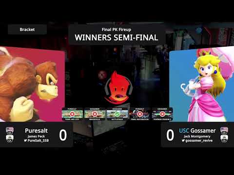 Puresalt (Donkey Kong) vs Gossamer (Peach) - Final PK Fireup Winners Semi Finals