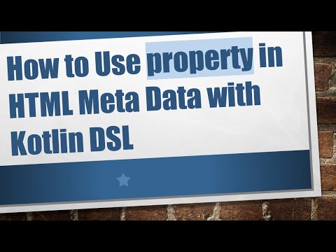 How to Use property in HTML Meta Data with Kotlin DSL