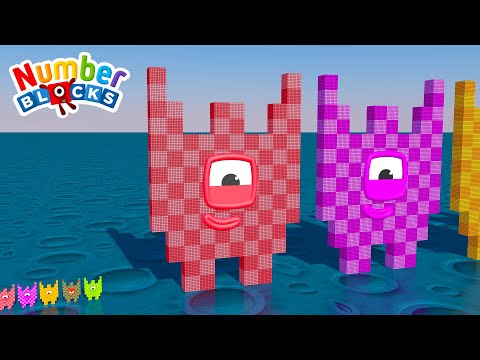 Looking for Numberblocks New Episode 100 vs 100.000 BIGGEST Numberblocks Comparison
