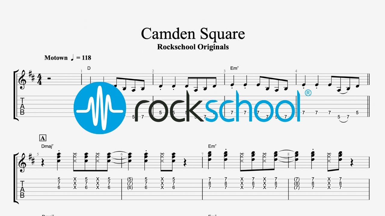 Camden Square - Rockschool Originals, Rockschool 2024 Electric Guitar grade 3